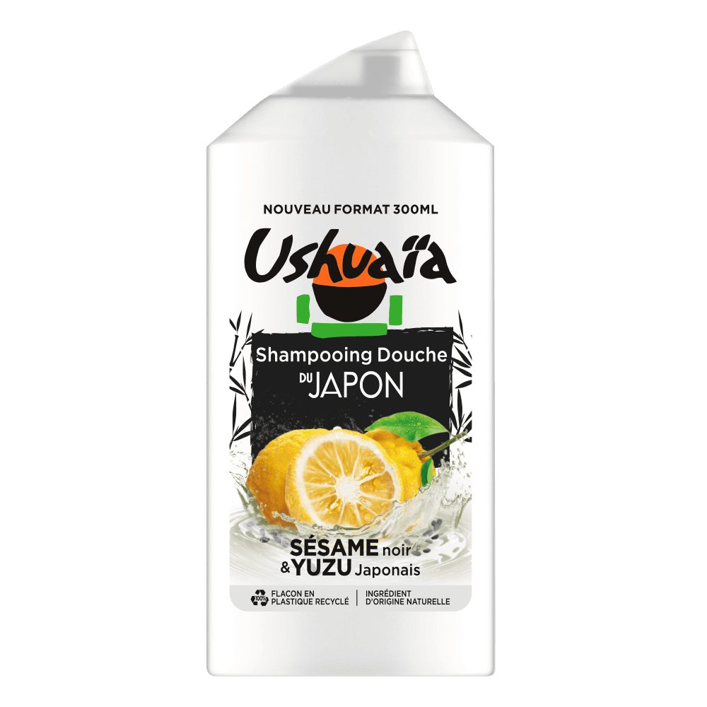 Shampooing Douche 2 en 1 au Sésam Noir et Yuzu Japonais - 300ml