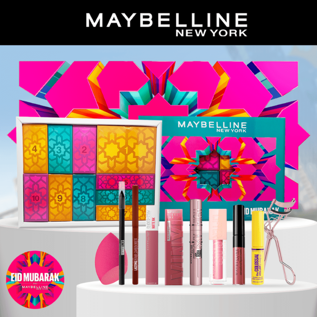 Calendrier Eid 2023 - Coffret Maquillage Édition limitée - 8 Produits Bestsellers + 2 Accessoires