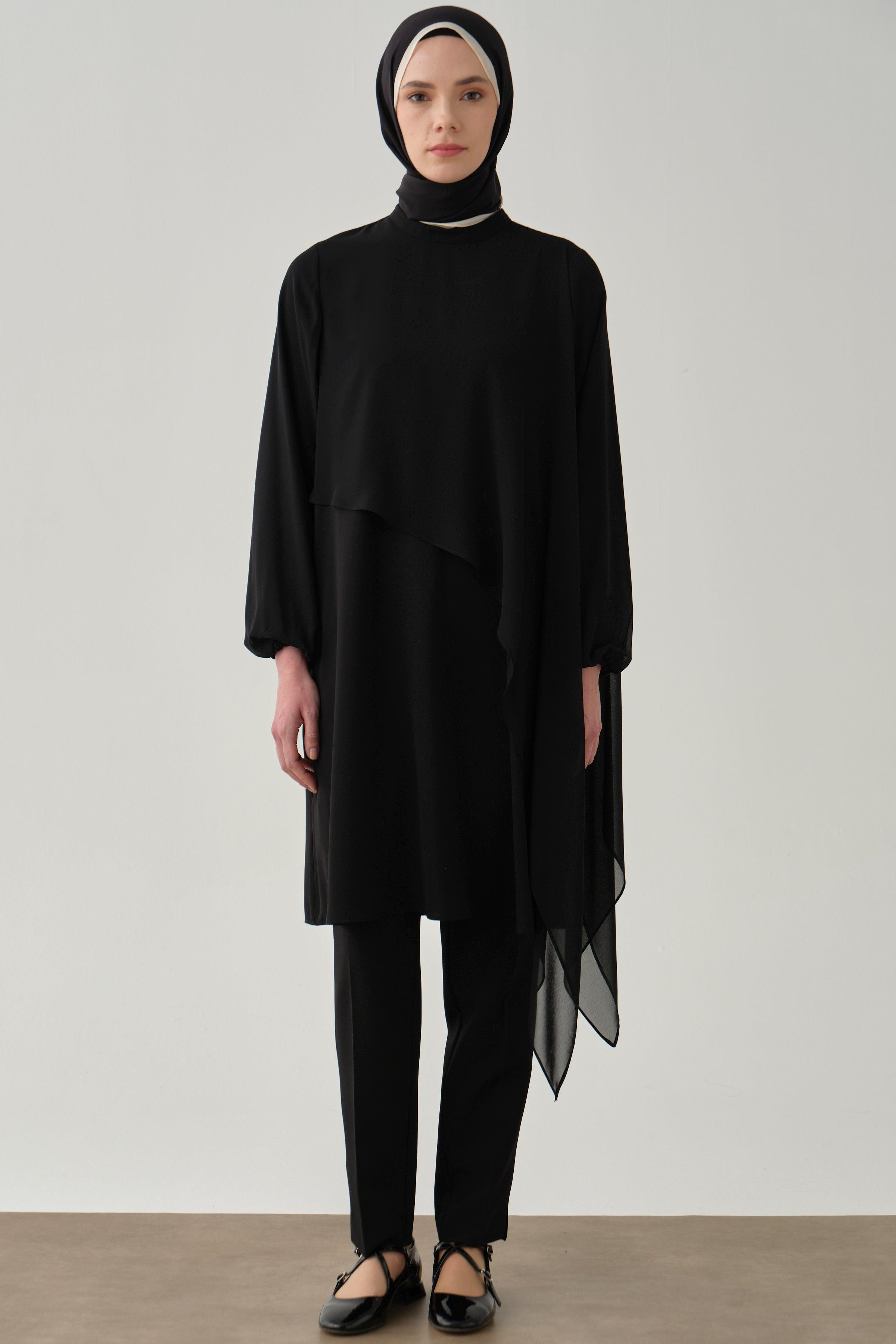 Pantalon Basic Taille Haute - Noir