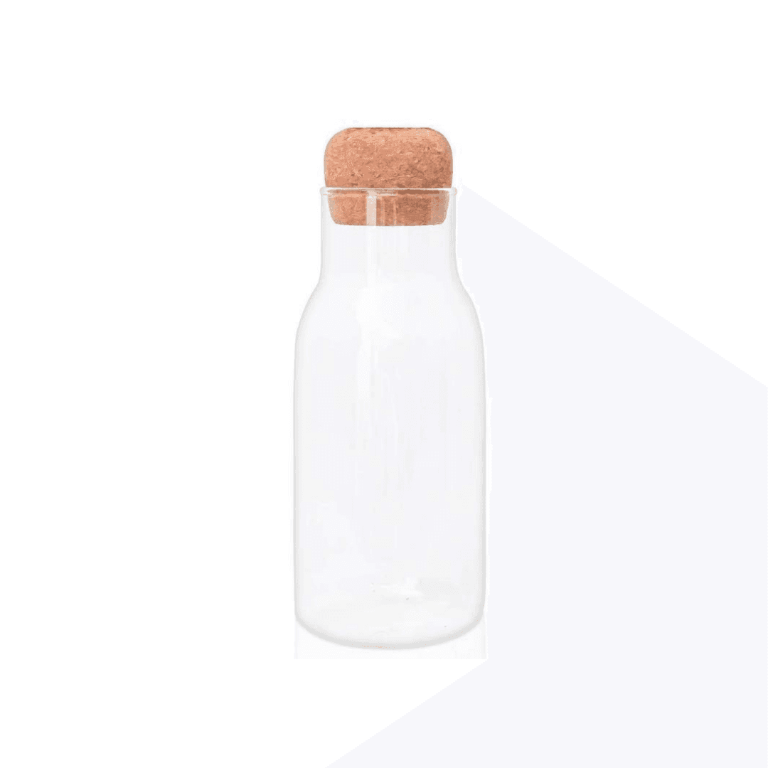 CARAF EN VERRE AVEC COUVERCLE EN BAMBOU 600ML