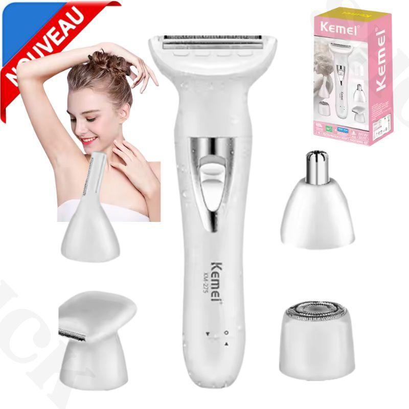 Épilateur multifonction 5 en 1 pour épilation portable et sourcils, rasoir électrique rechargeable