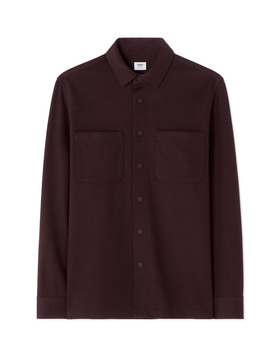 Surchemise texturée 2 poches