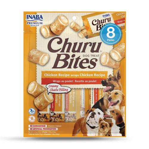 Recette de bouchées de poulet Churu - Friandises moelleuses pour chiens (paquet de 8)