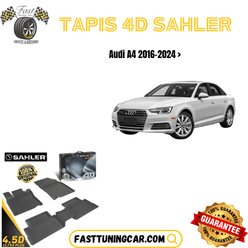 Tapis sur mesure 4D AUDI A4 2016-2024 >