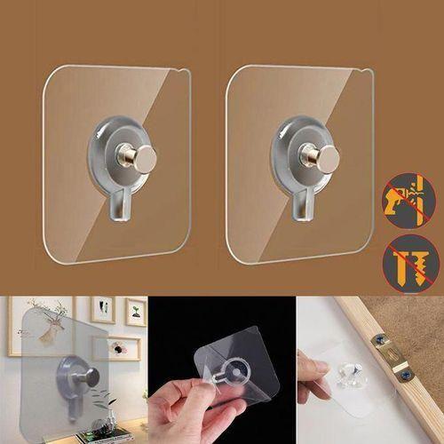 10 pièces Crochets muraux faciles à coller - capacité de 13 lb, pas besoin de clous pour cadres et plus