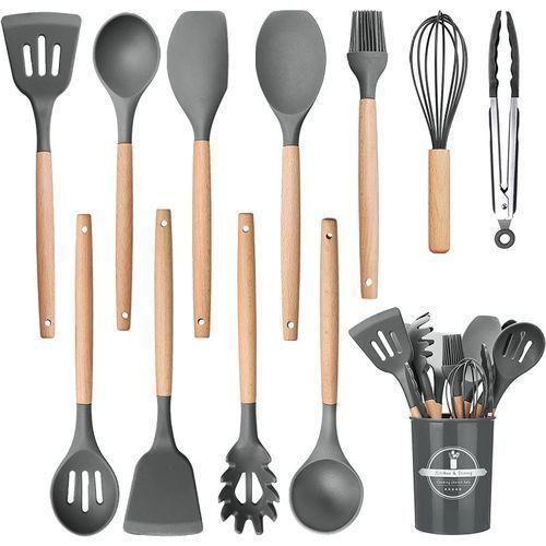 Set de 11 Ustensile de cuisine en Silicone + Support