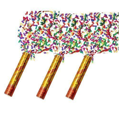 pack de trois Party Popper pour anniversaire - bombe de table