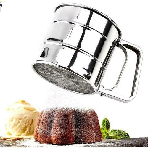 Tamis de Farine Acier Inoxydable, Cuisson Tasse de Tamis, Passoire à Farine
