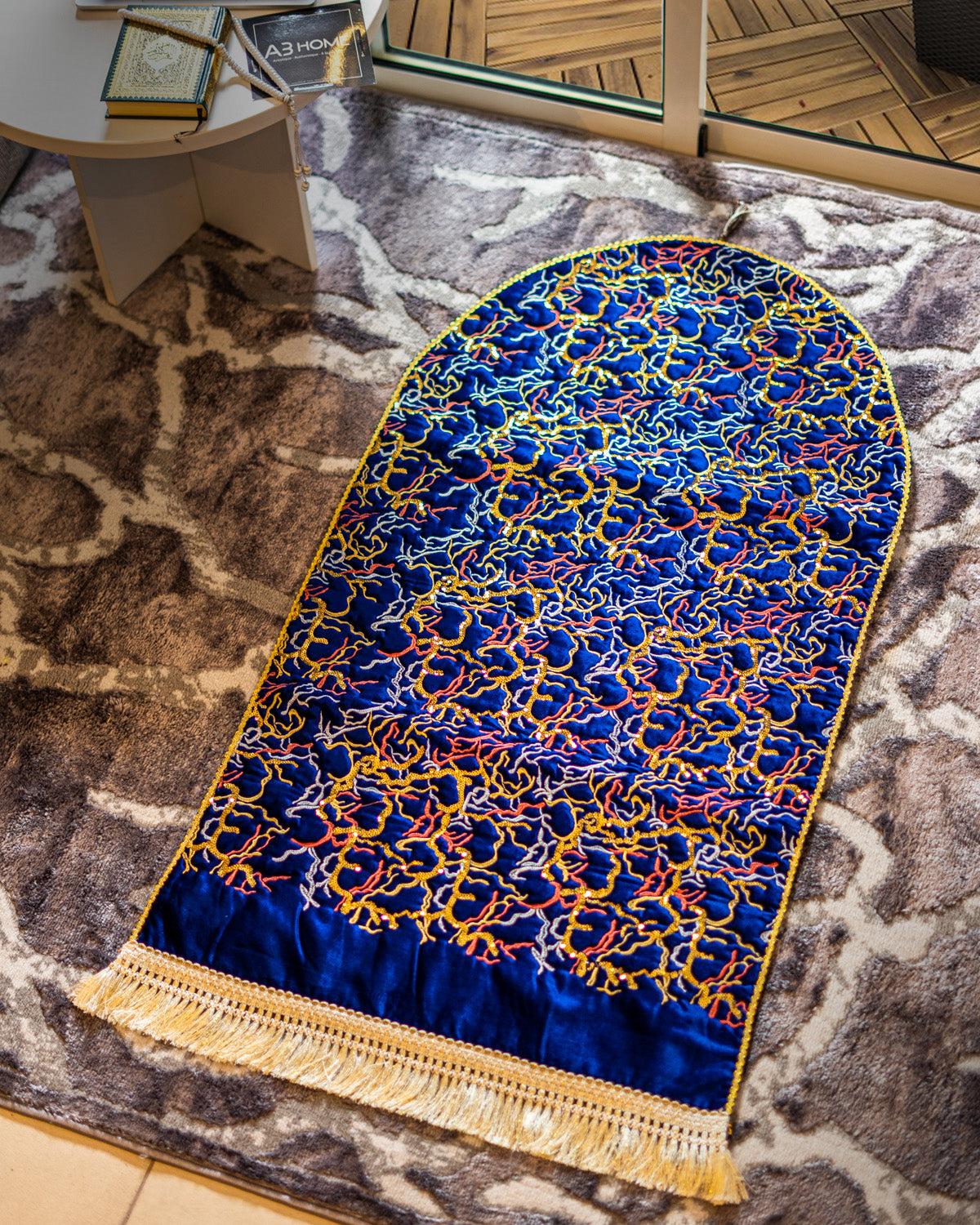Tapis de priere AL Bab bleu