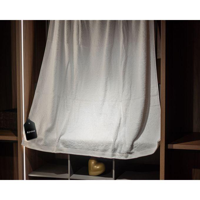 Damas serviette 100x150 blanc