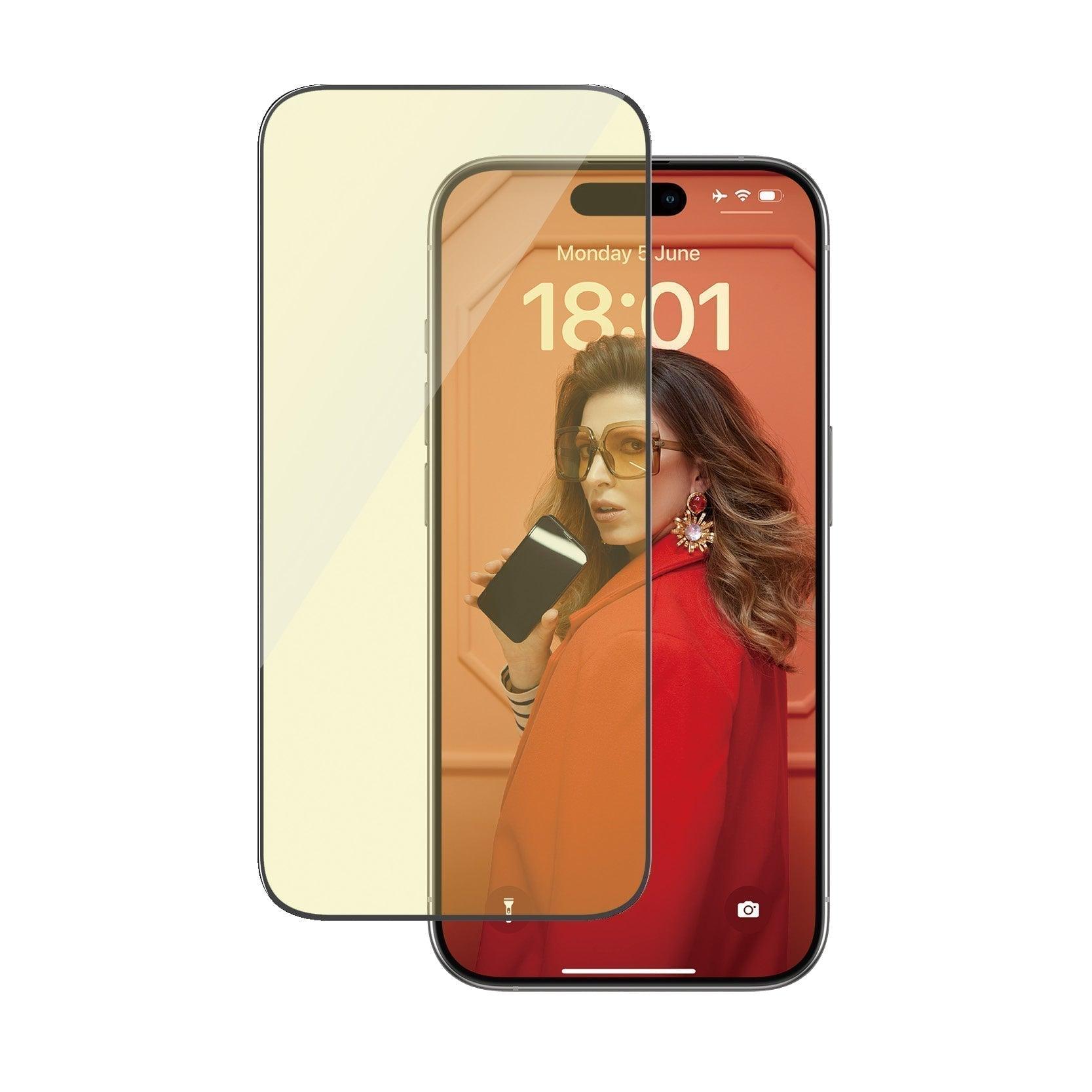 Protection d4écran Ultra-Wide fit Anti-reflet & lumière bleue - iPhone 15 Pro