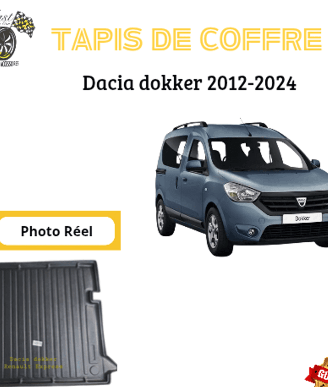 Tapis de coffre 4D DACIA DOKKER 2012-2024