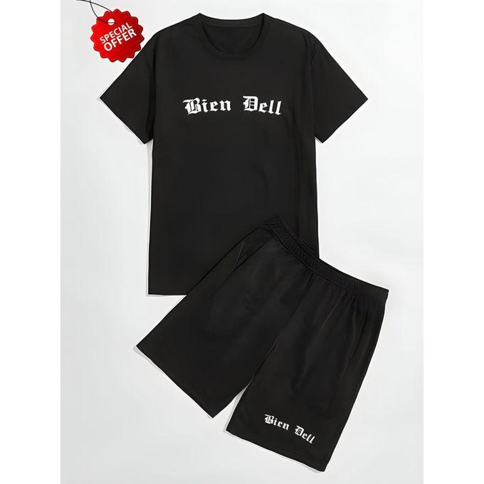 Pack T-shirt et Short Sport pour Homme Noir