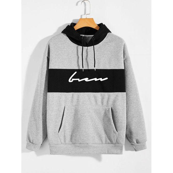 Gris et Noir à Poche Kangourou /mul