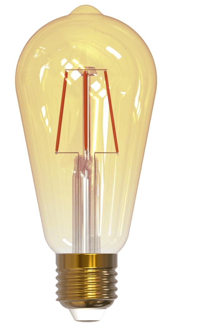 Pack de 10 Ampoule LED ST64 4-40w E27 -F-LIC 320LM Amber 2200K