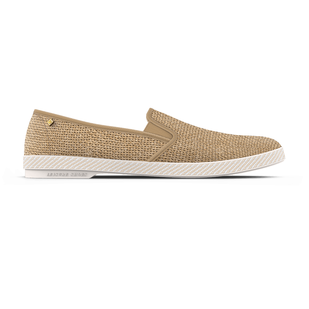 CHAUSSURES REVIERAS NUDUDE RAFFIA NUDUDE BEIGE