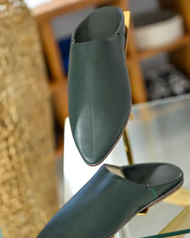 Babouches Vert Royal