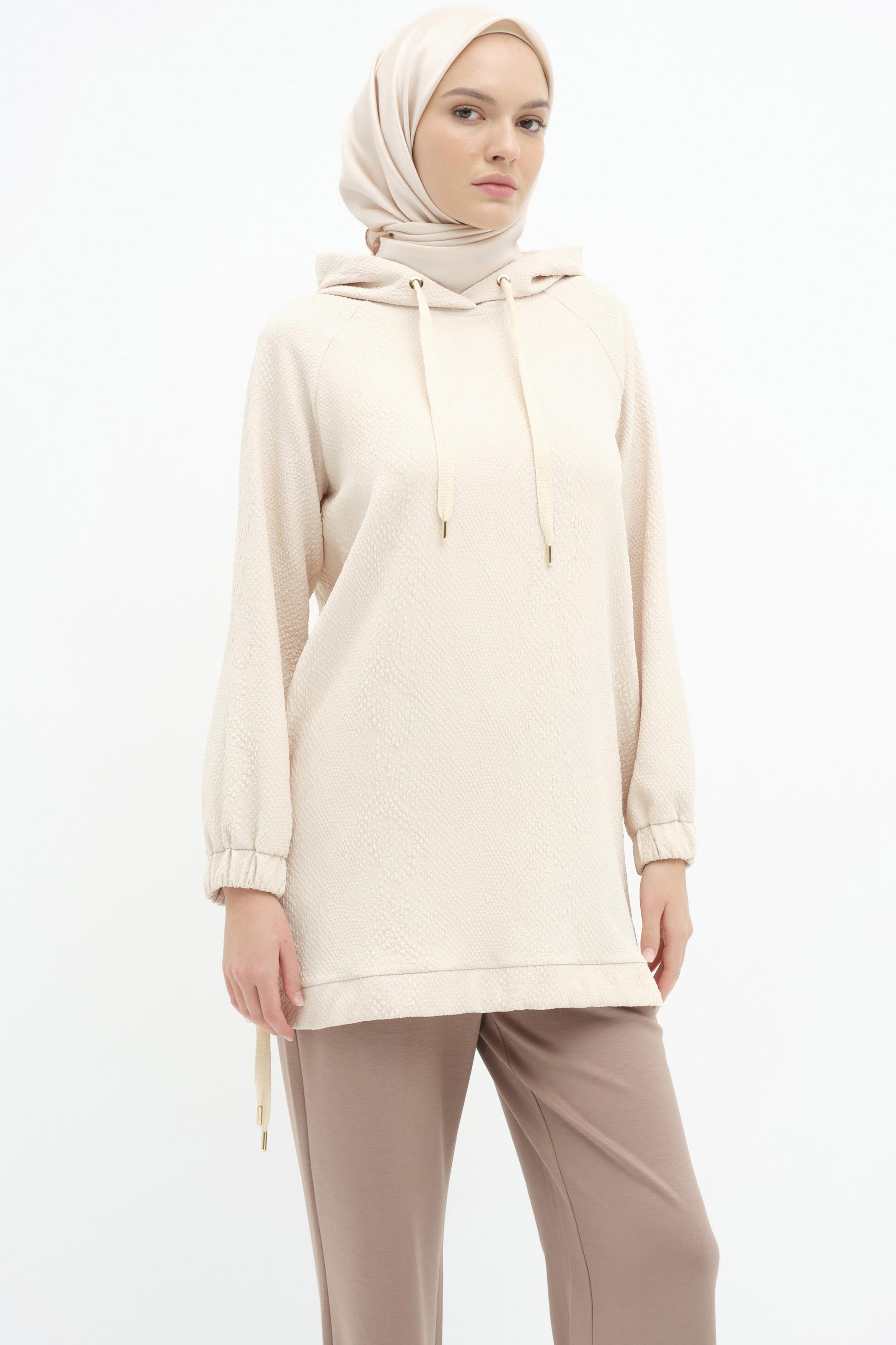 Sweat à Capuche - Crème