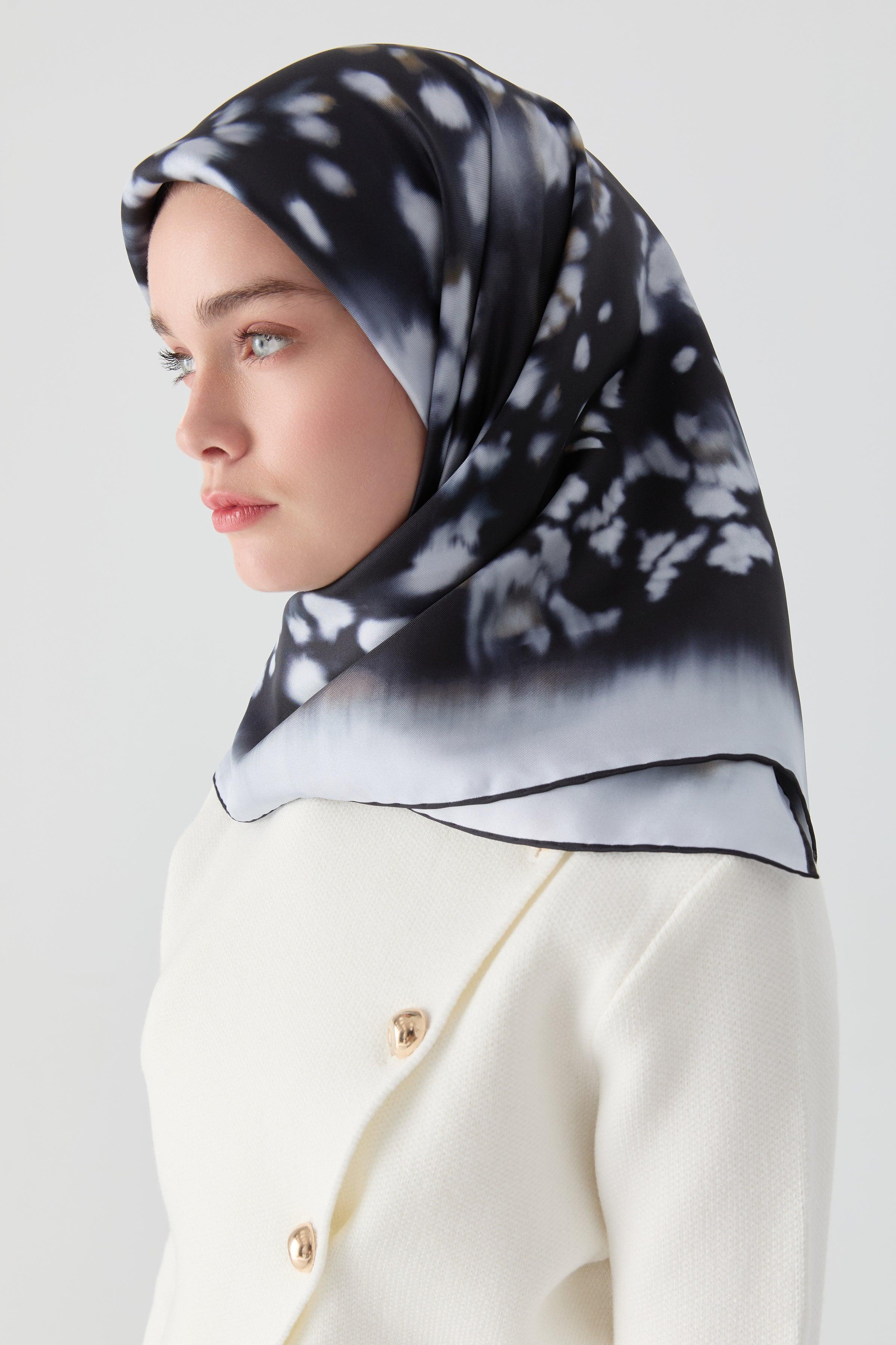 Écharpe en Soie Twill Sebu - Blue Marine