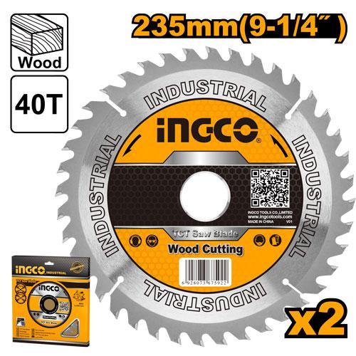 Jeu 2disques Tct 235mm pour Scie Circulaire Cs2358