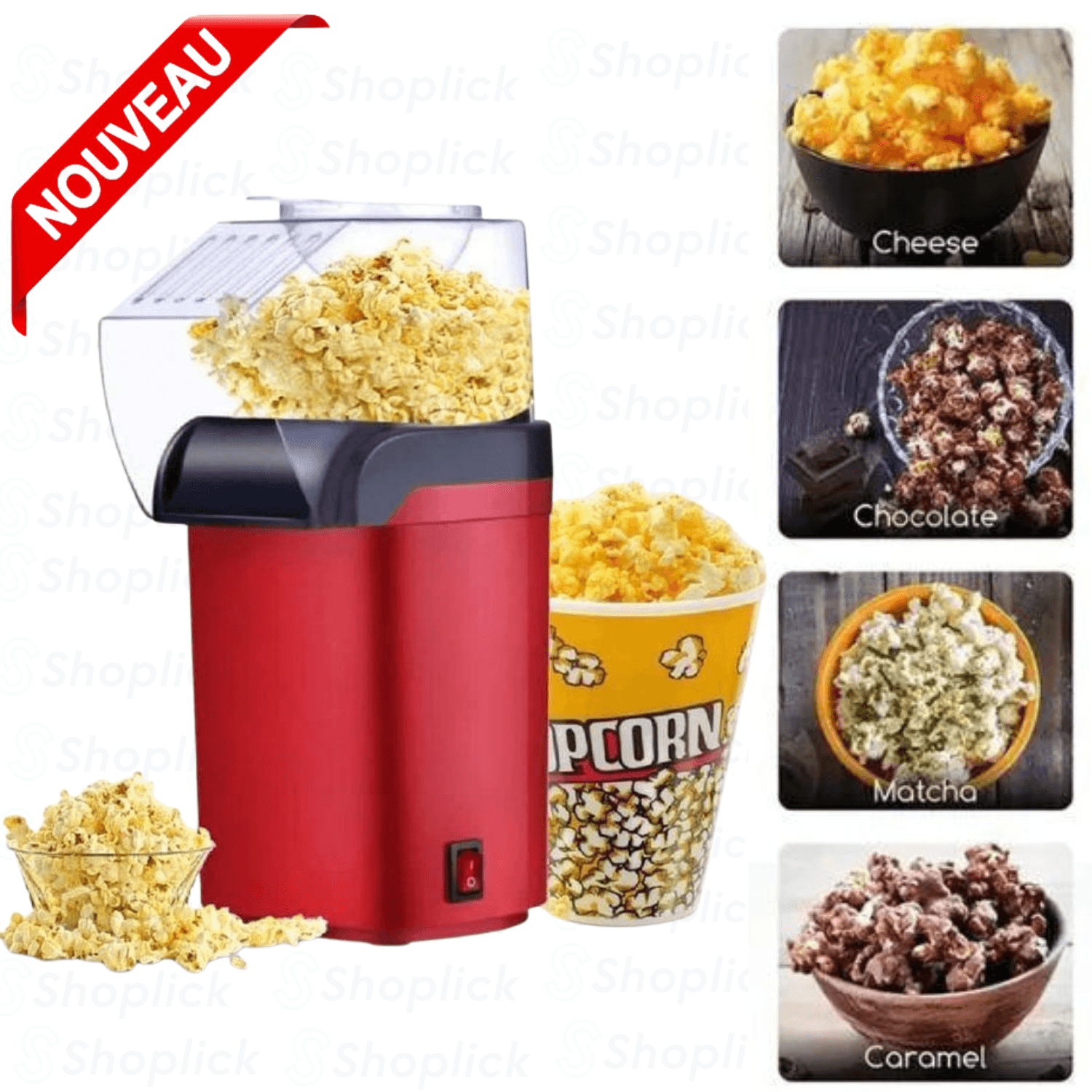 Machine à pop-corn portable Machine à air chaud