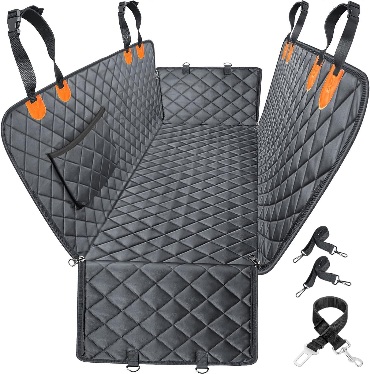 Waterproof Dog Car Seat Cover – 137x147 cm, 4 Layers with Side Flaps