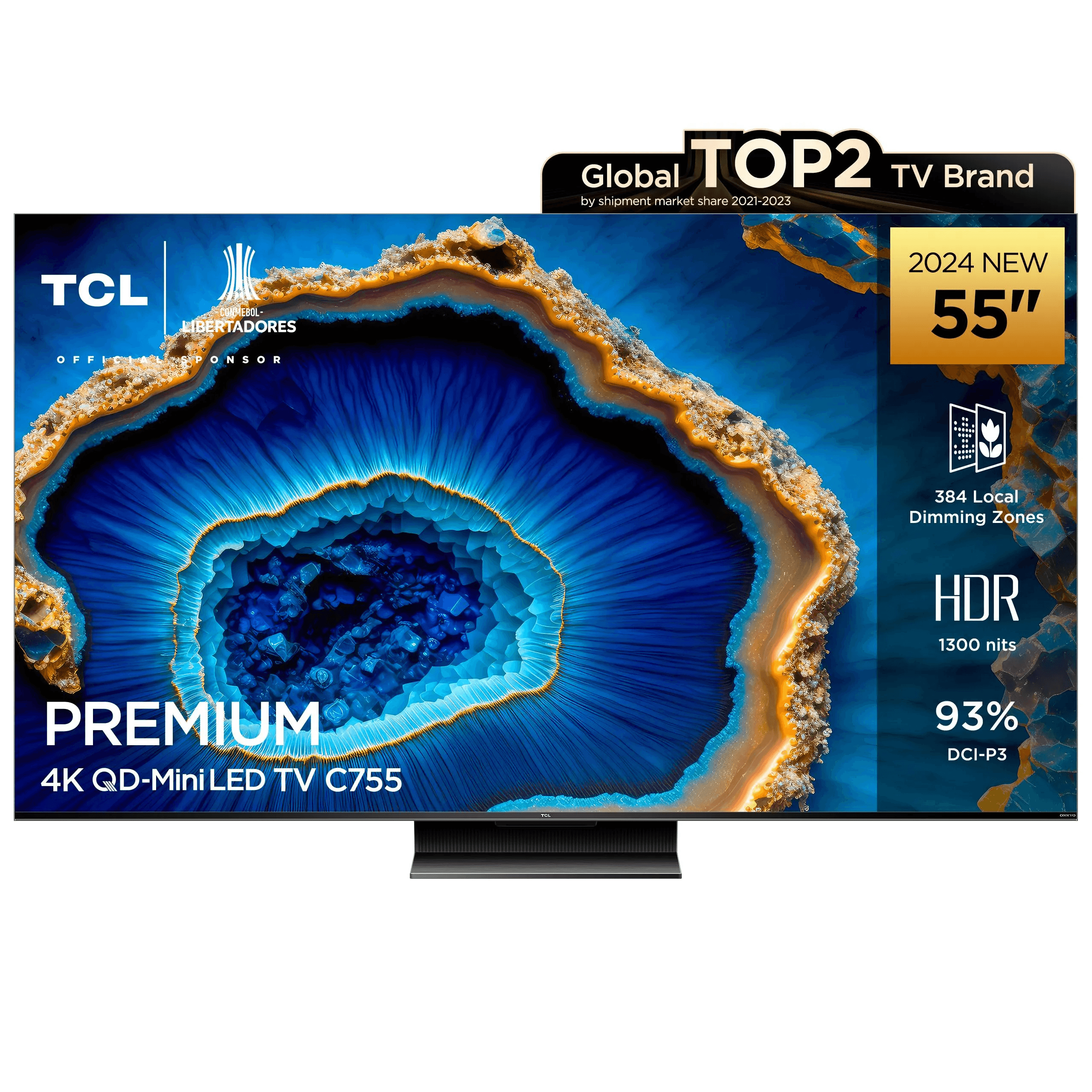 TCL -  GoogleTv – QD – Mini LED – 4K 55 –  144HZ VRR – HDR10+1300Nits – 55C755