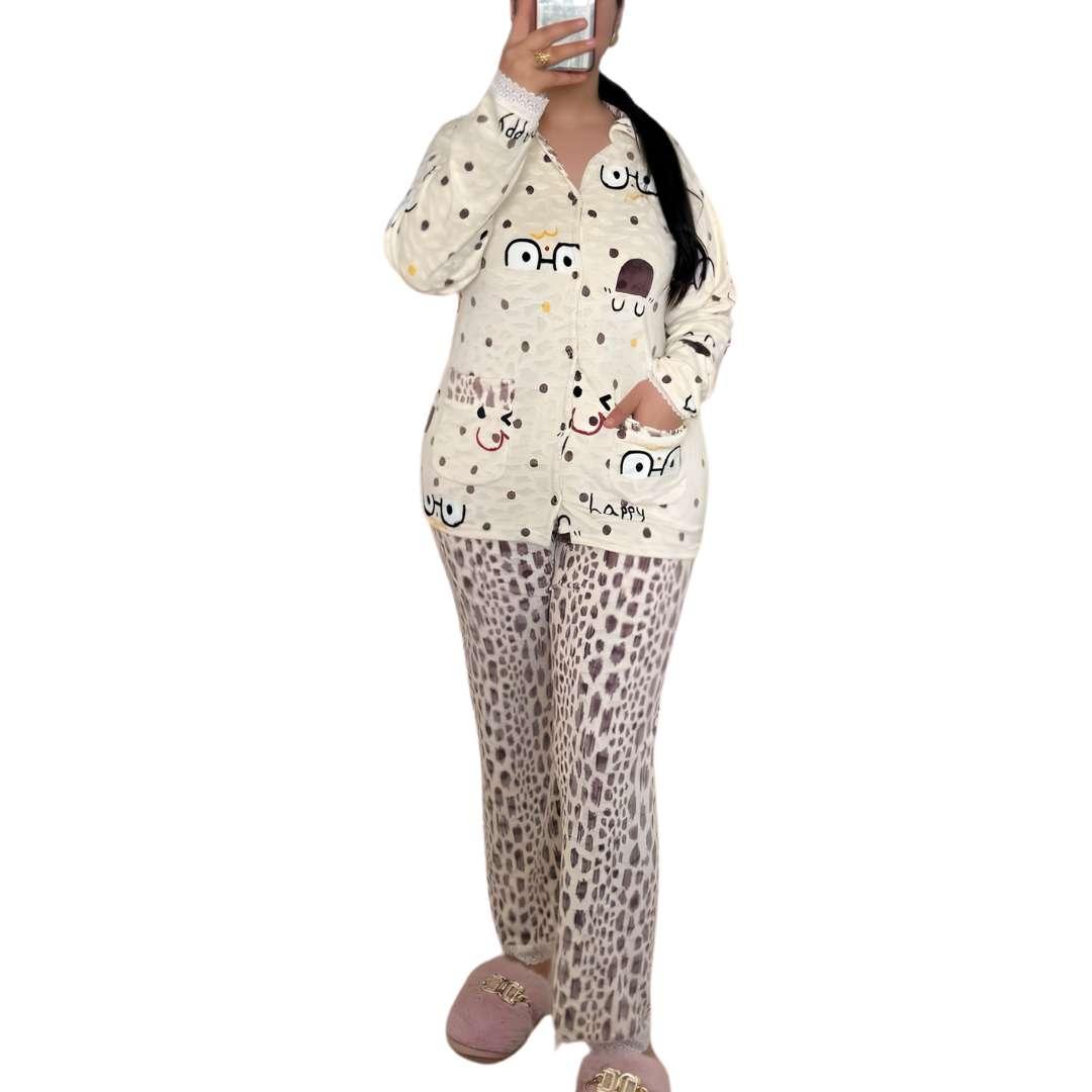 Tenue maison femme 2 pièces en velours confortable idéale pour détente quotidienne