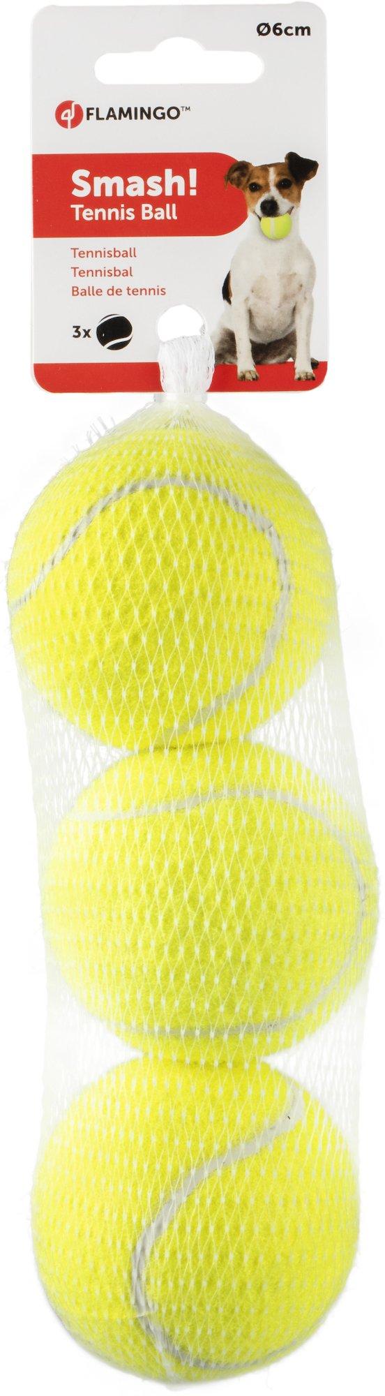 Jouet Pour Chien BALLE DE TENNIS SMASH JAUNE 6CM 3PCS / 518482