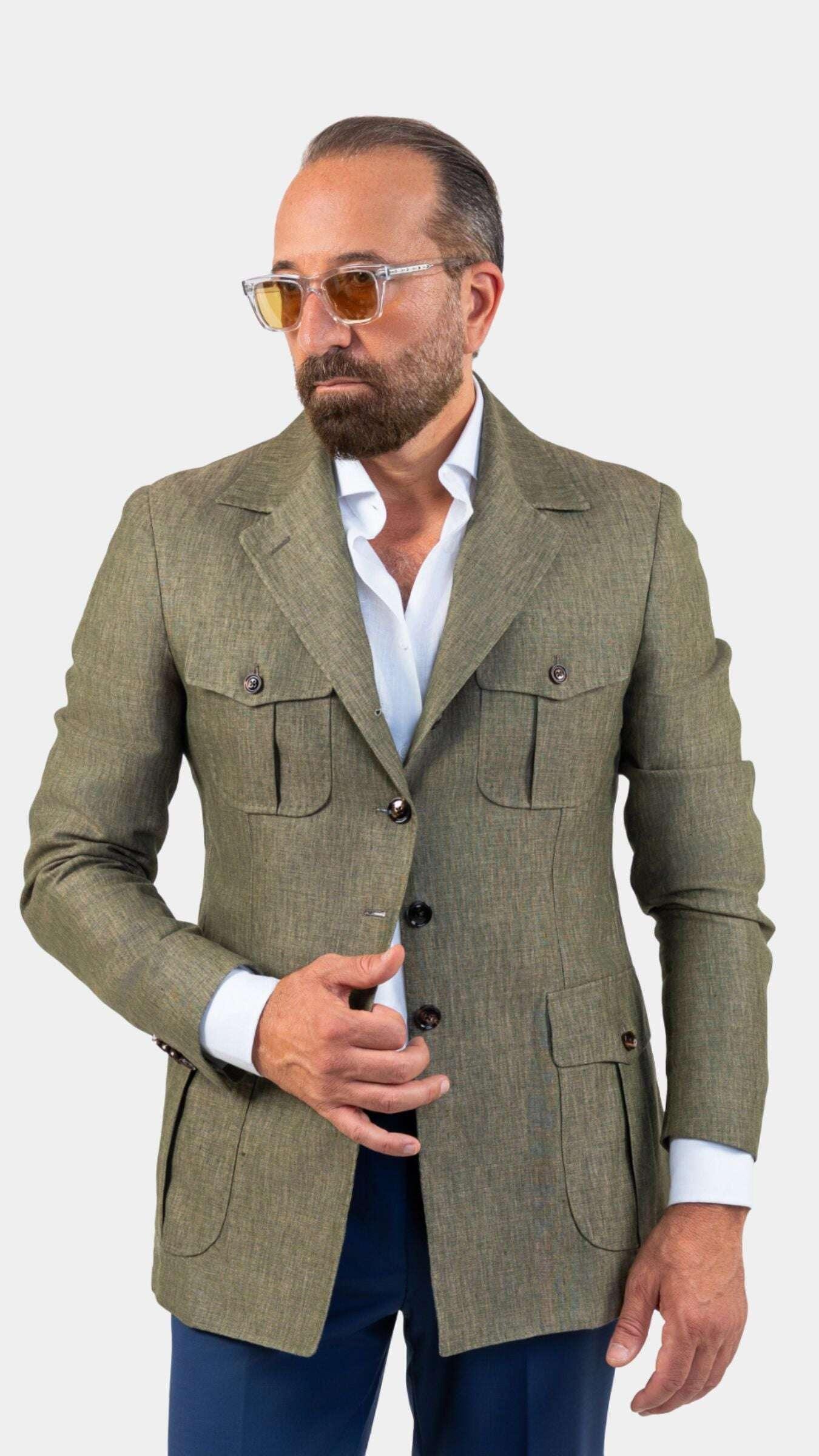Malta Khaki Safari Jacket