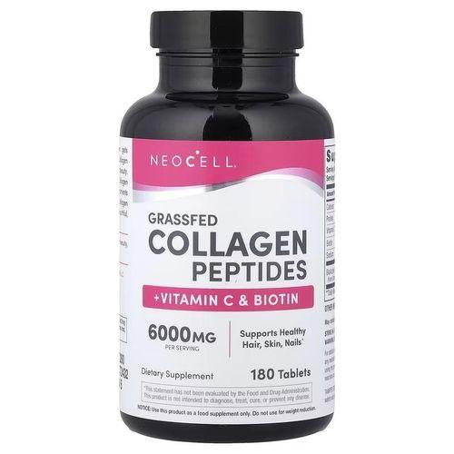 Neocell Peptides de Collagène D'animaux Nourris à L'herbe, Vitamine C et Biotine - 180 Comprimés