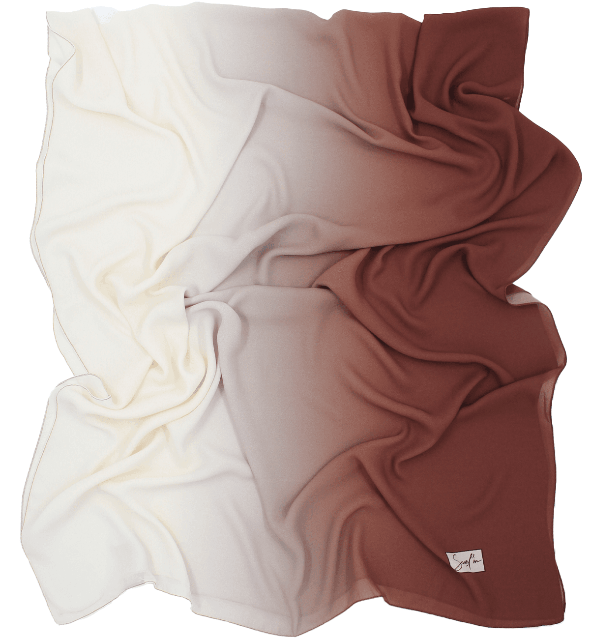 CHALE YAOMY DÉGRADÉ - Brique to écru