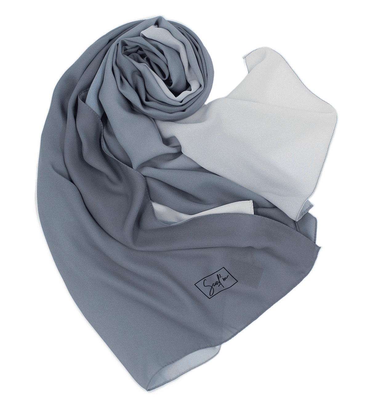 CHALE YAOMY® DÉGRADÉ - Gris to blanc