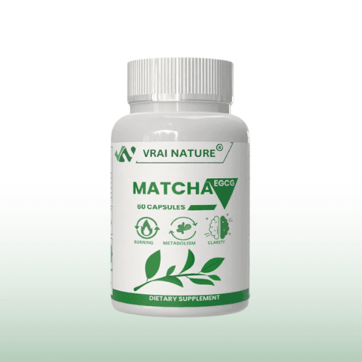 MATCHA EGCG - Brûleur de Graisse Naturel, Accélérateur de Métabolisme et Complément Minceur - 60 Gélules de 350 mg - Réduit l'Appétit et Boost l'Énergie