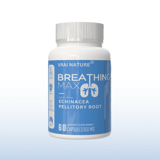 BREATHING MAX – Supplement Premium pour le Soutien Respiratoire avec Échinacée et Racine de Pellitory