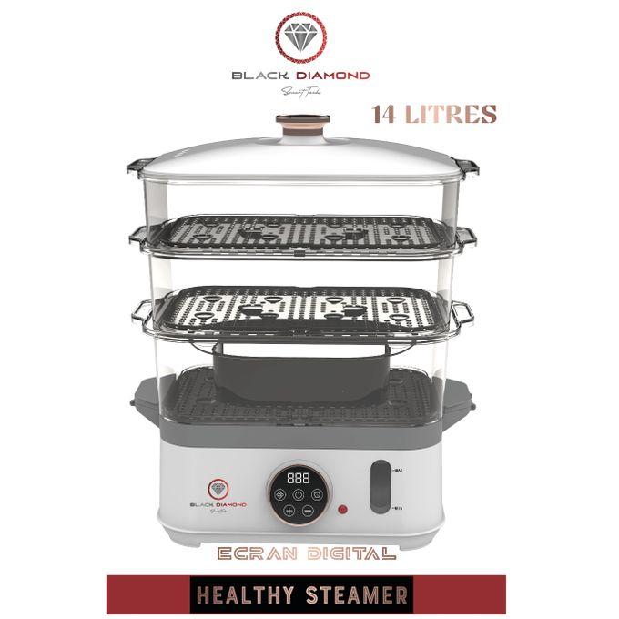 DIGITAL HEALTHY STEAMER 14L: Cuiseur Vapeur XXL Sans BPA