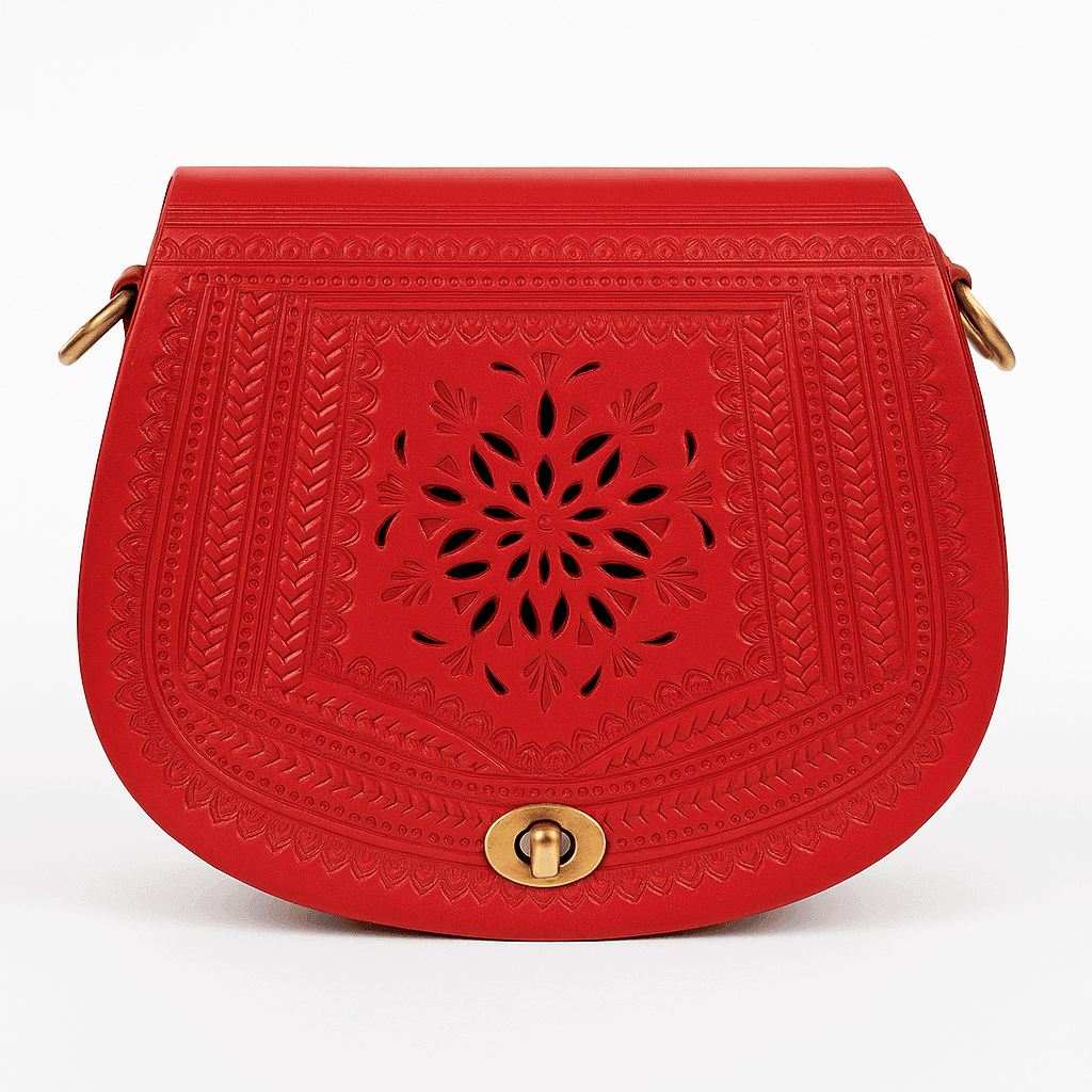 Sacoche en cuir Tan - Sacoche marocaine faite à la main pour hommes