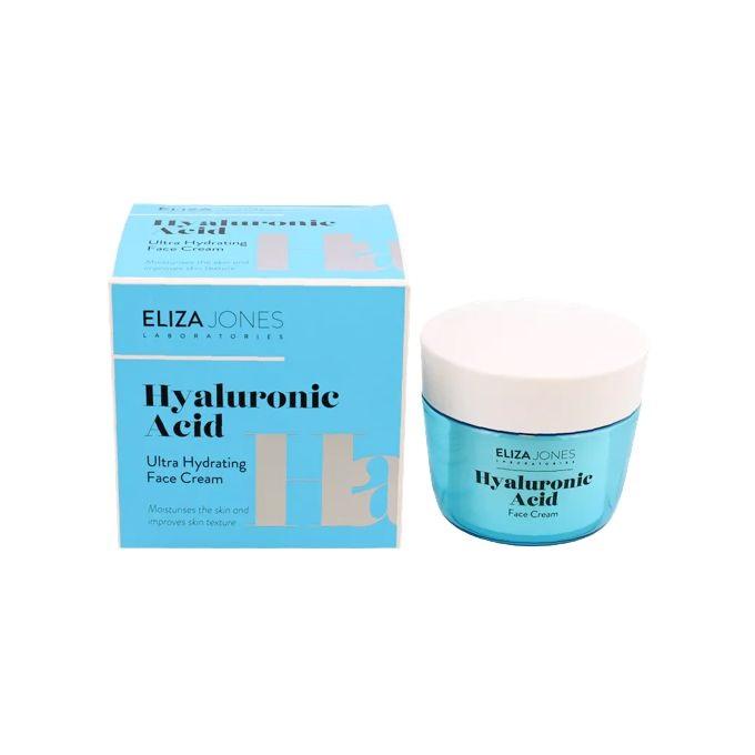 Eliza Jones Crème de Jour à l'Acide Hyaluronique, Ultra Hydratant - 50ml