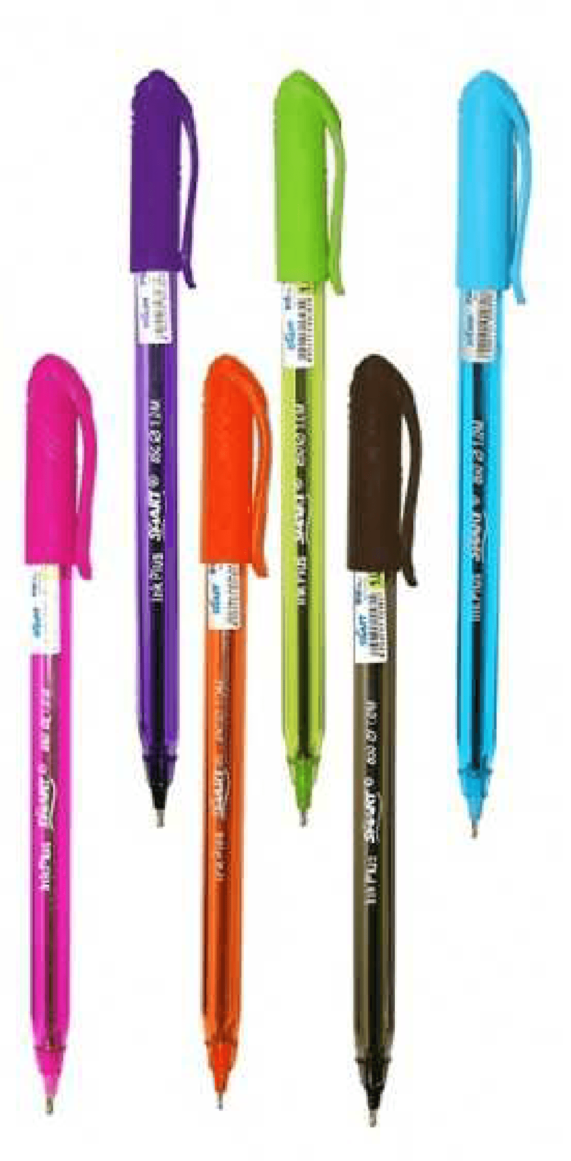 6 STYLOS A BILLE COULEURS FUN SMART INKPLUS