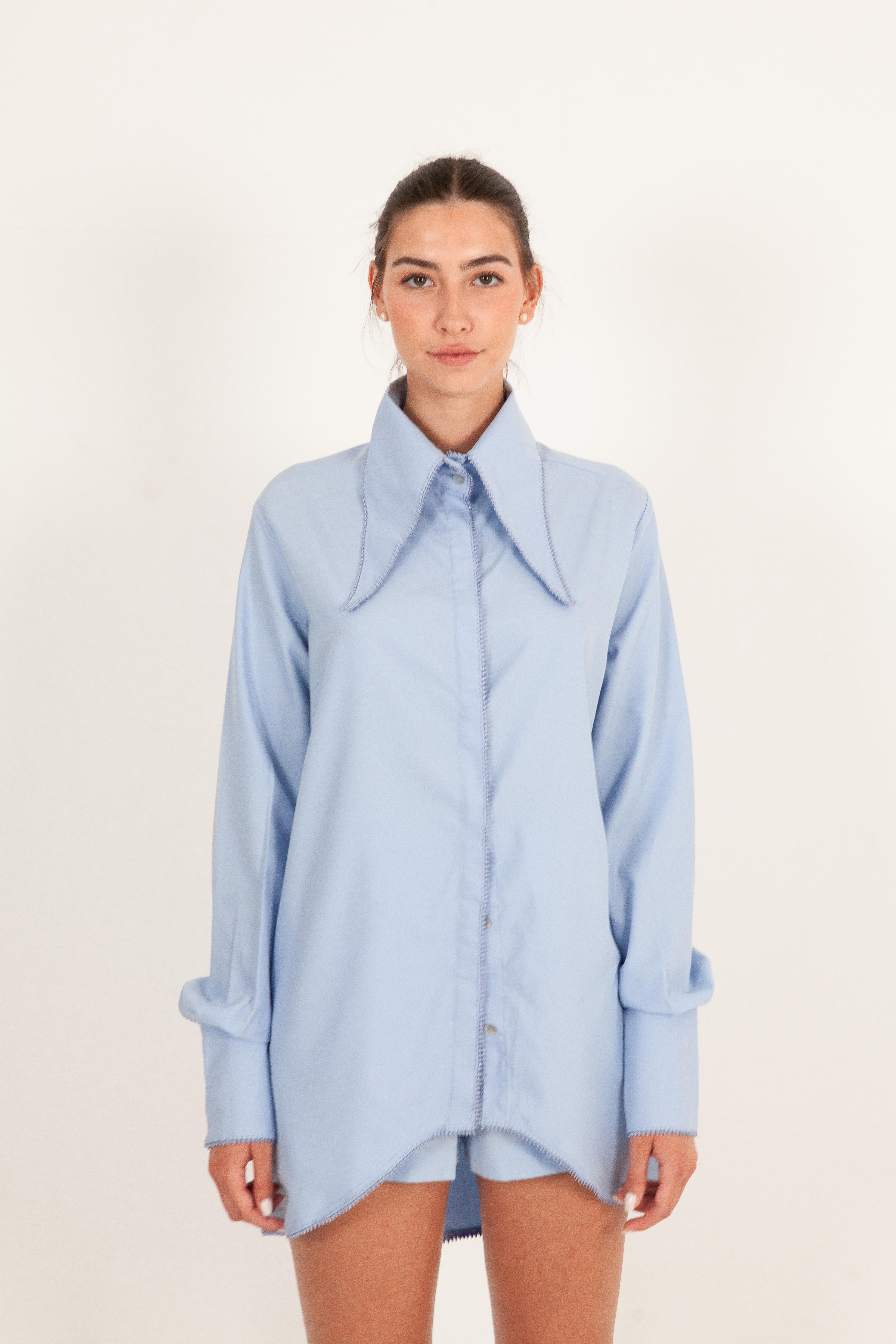 Chemise en popeline de coton