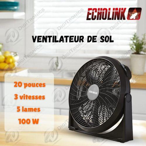 Ventilateur de Sol 20 Pouces 3 Vitesses , Silencieux