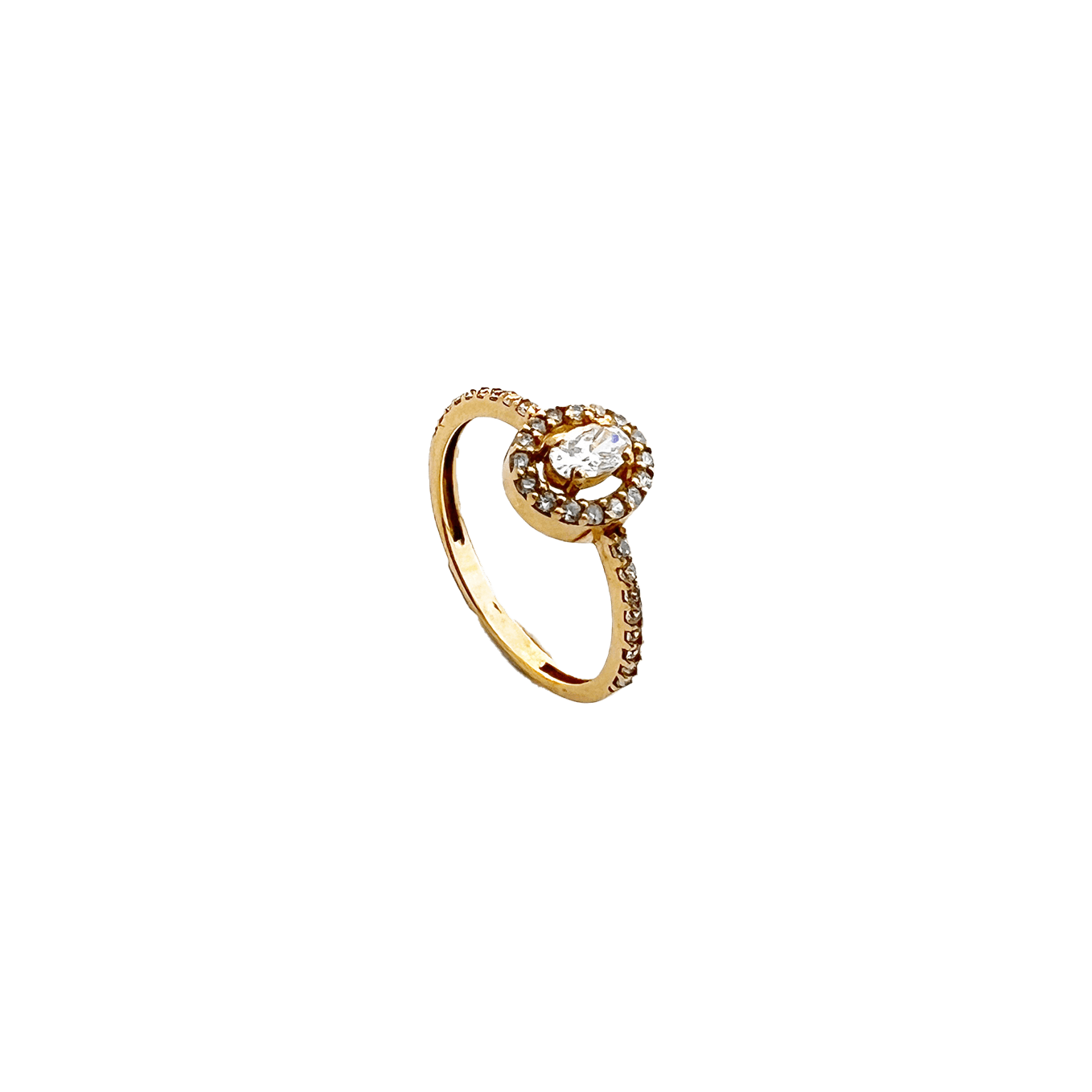 Bague de Mariage en Or Rose 18K – Finesse et Éclat Romantique