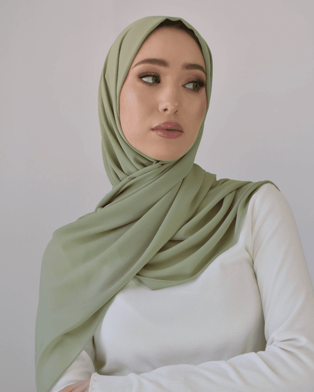 Châle crêpe chiffon - Winter pear