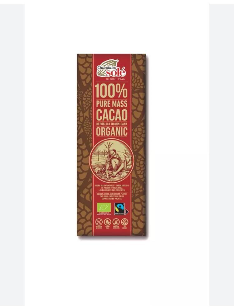  Chocolat 100% pur cacao biologique, 