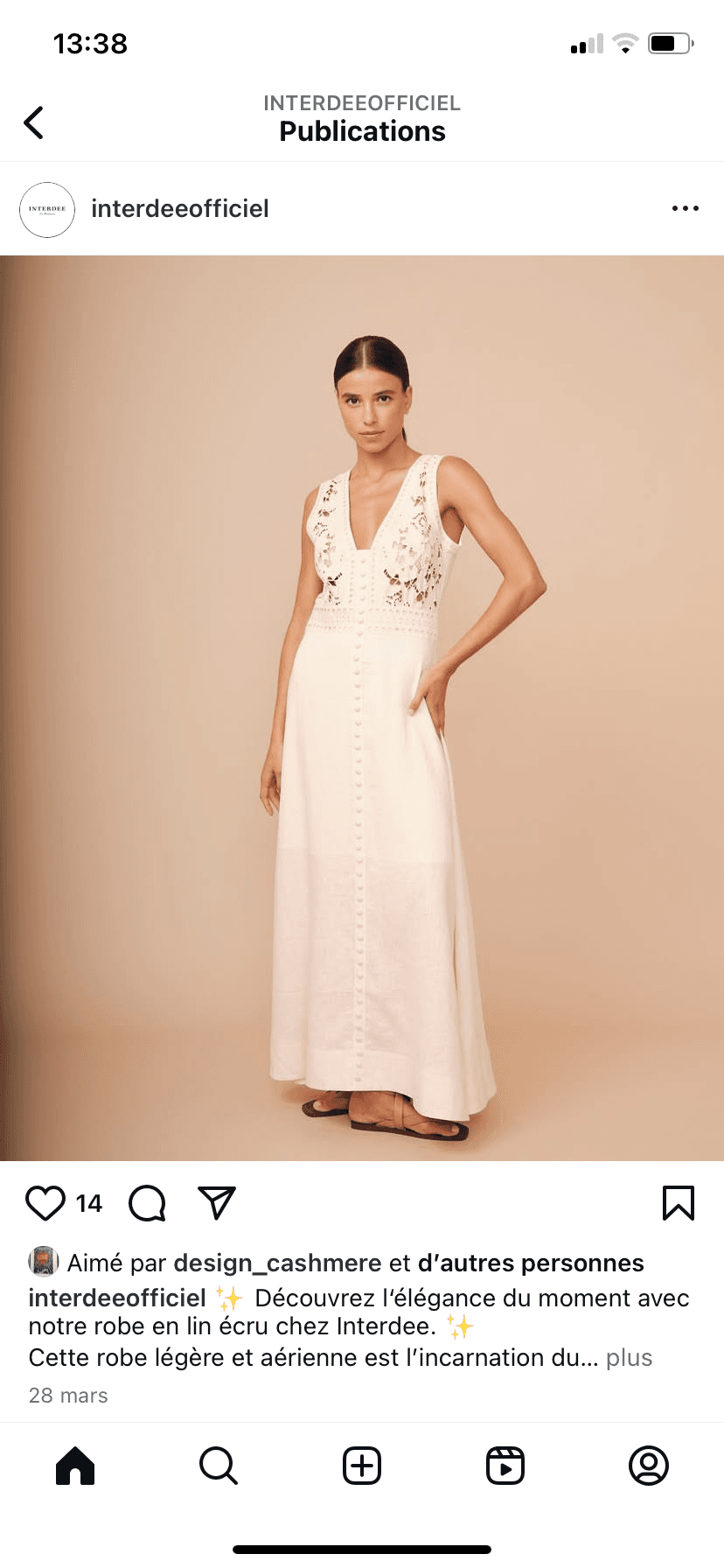 ROBE EN LIN VANILLE 