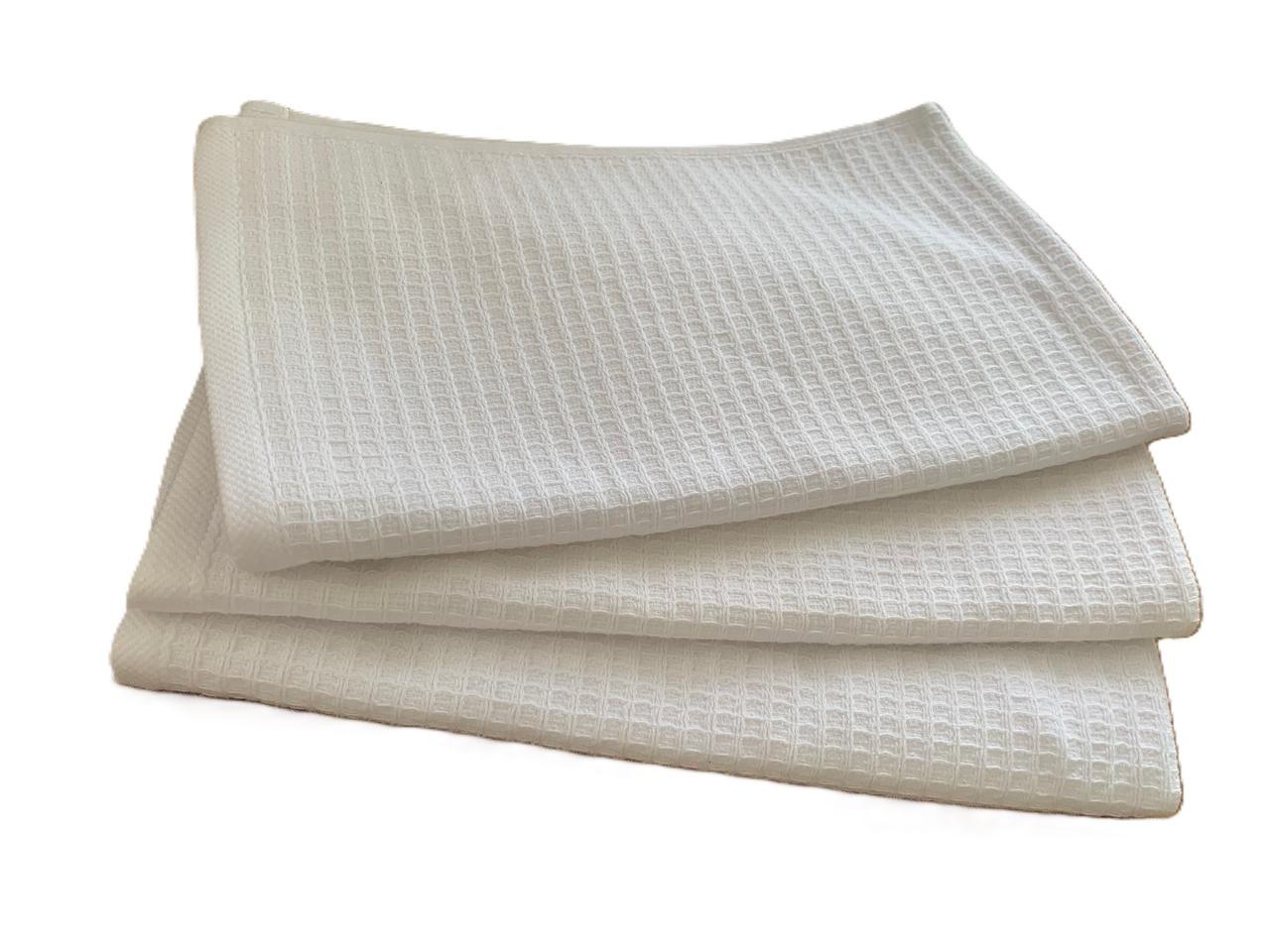 Lot de 3 serviettes en Nid d'abeille 