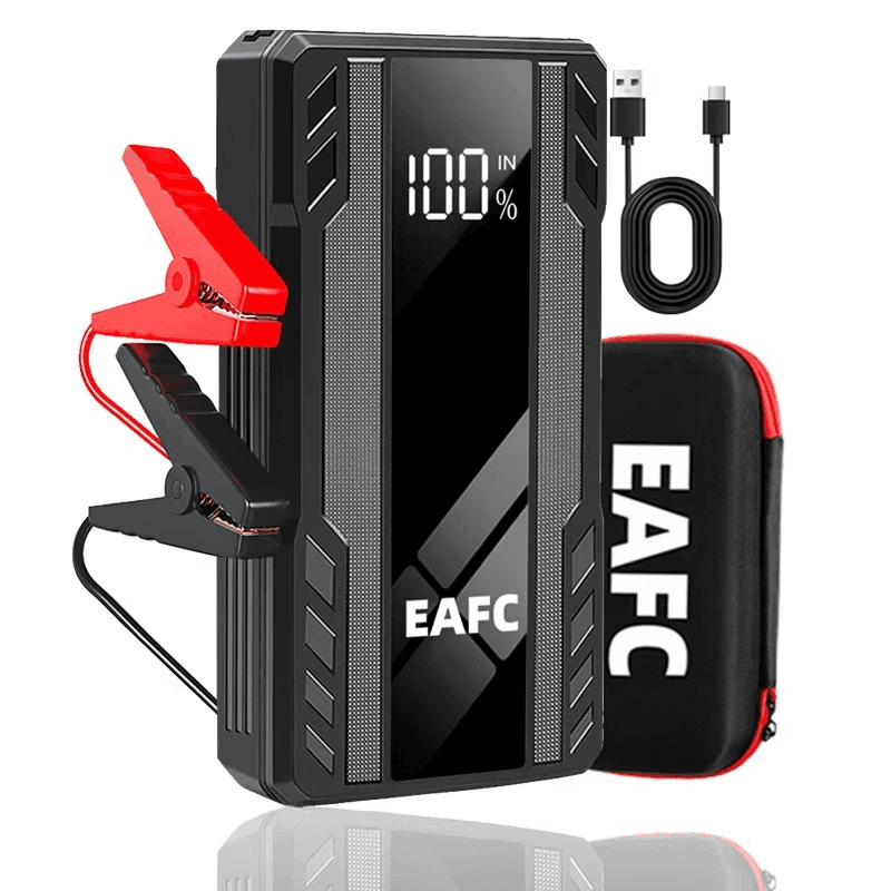Démarreur de saut de voiture 1000 A, chargeur de batterie Booster de batterie externe de secours 