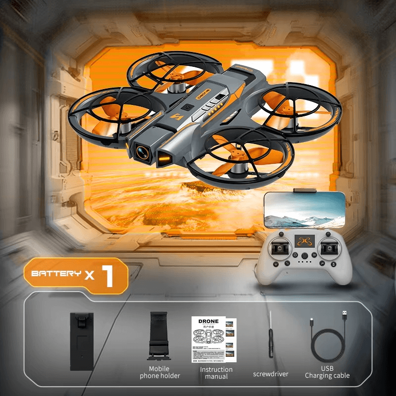Drone A21 PRO FPV  HD,double caméra,moteur sans balais,évitement d'obstacles