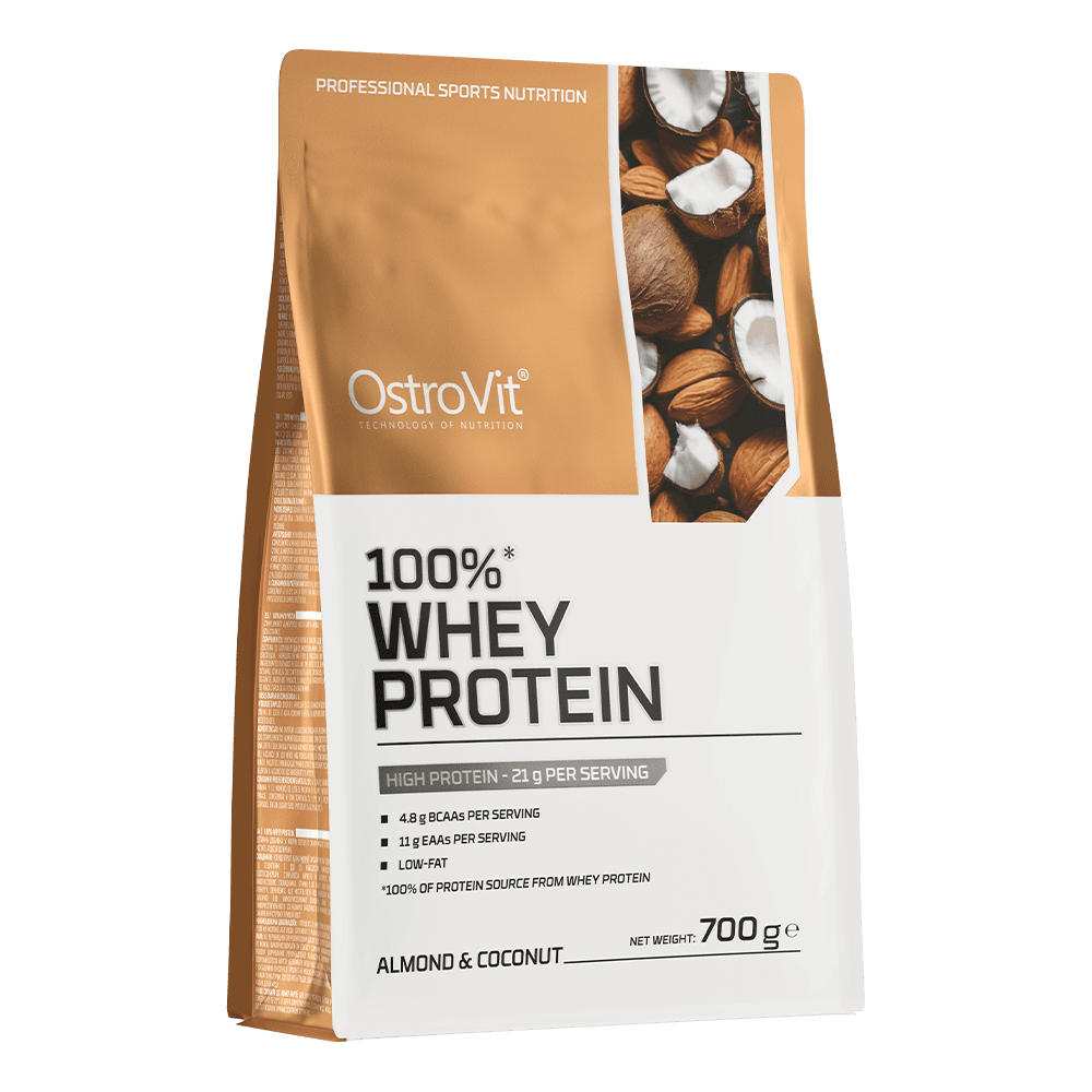 100% Whey Protein 700 g Almond & Coconut - Protéines de Lactosérum Riche en BCAA & EAA