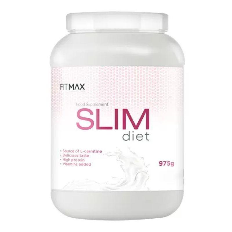 Slim Diet 975 g Vanille - Shake Minceur à Base de Protéines et Carnitine